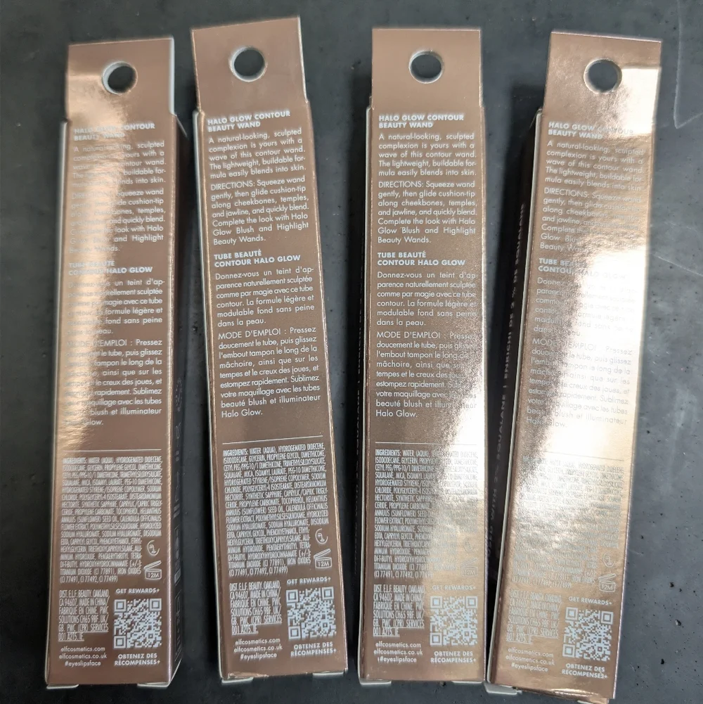 e.l.f. Halo Glow Contour Beauty Wand - Light/Medium - Rose Gold Packaging